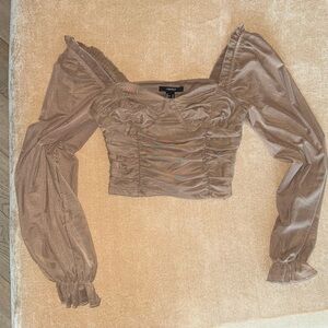 Long sleeve crop top